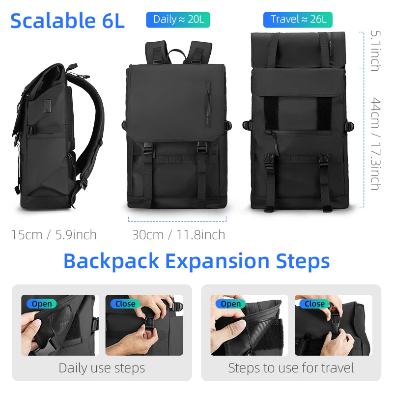 Balo: Expandable Multi-Pocket Multifunctional Backpack - Image 5