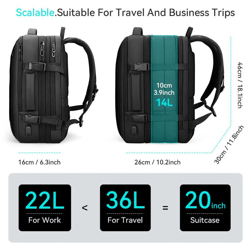 Expandos: Versatile Expandable Laptop Backpack For All-day Traveling - Image 5