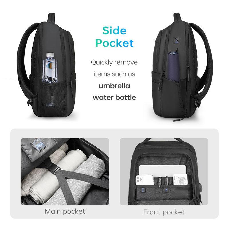Fady: Upgrade 2nd Generation Lightweight USB Charging Laptop Backpack with Anti-theft Pocket - Image 5