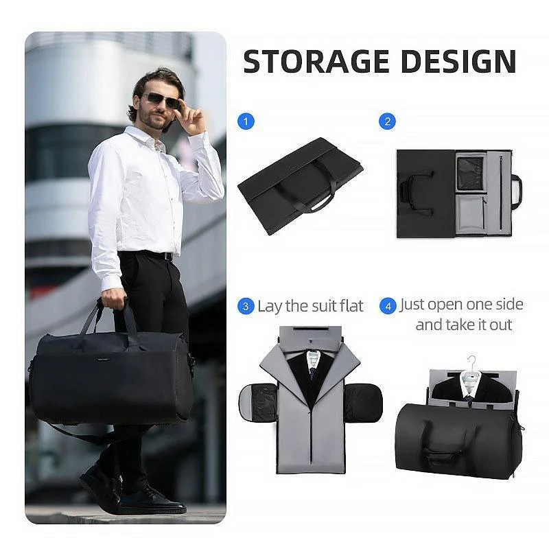 Gentleman: High Capacity & Water-Resistant Business Suit Travel Bag with Multipurpose Compartments - Image 10