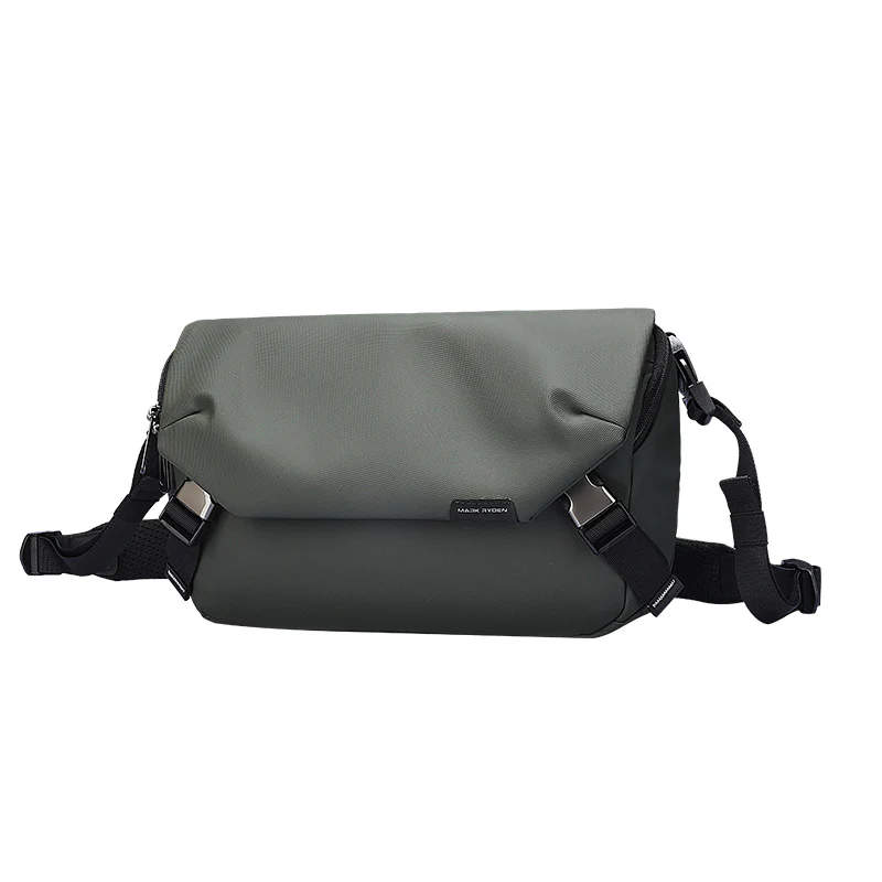 Harvey: Leather Waterproof Multifunction Messenger Bag - Image 11