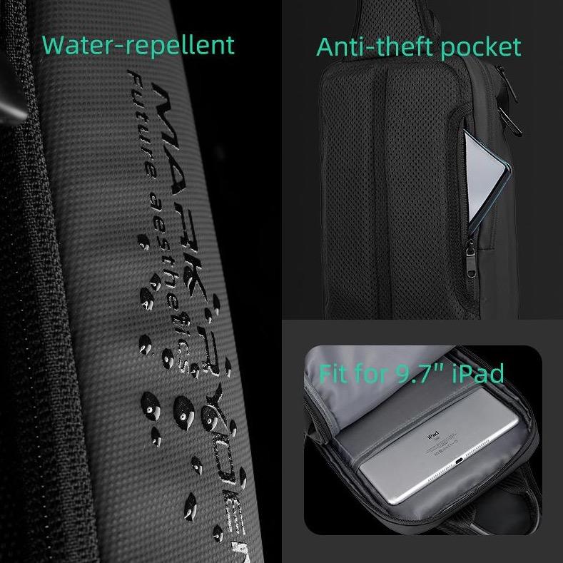 Mini Adventurer: Versatile Multifunctional Sling Bag Air-Flow Tech Anti-Theft Pocket Crossbody Bag - Image 8