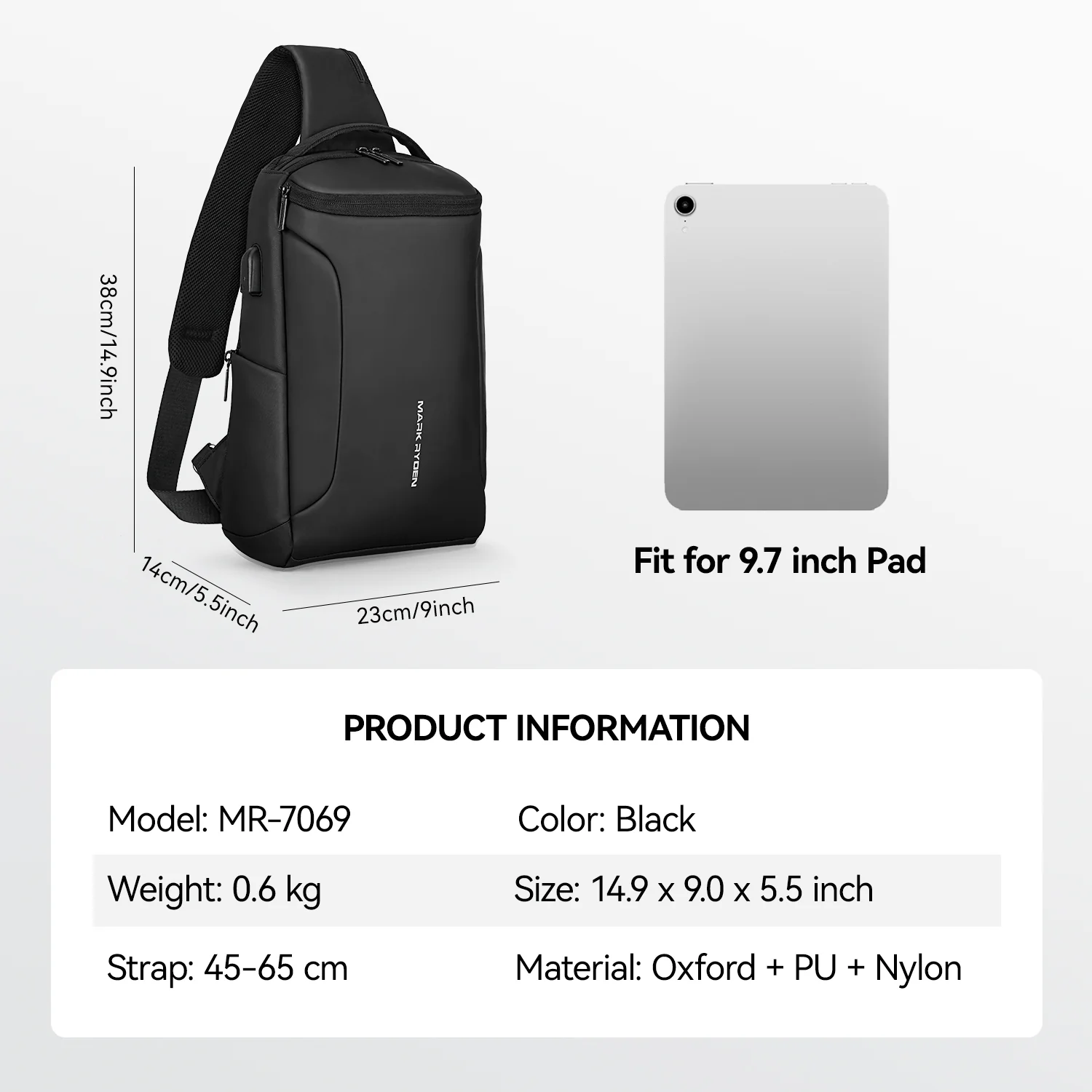 Mini Compacto Pro - The Versatile Shoulder Bag with USB - Image 8
