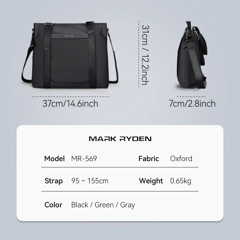 TechSafe: The multifunctional Messenger Bag with Simple Design - Image 13