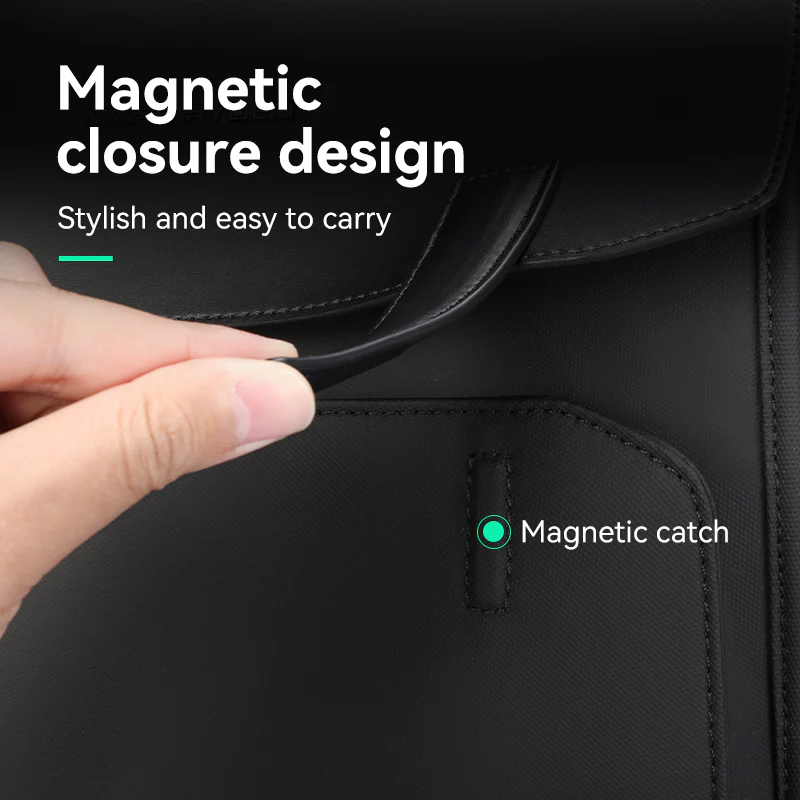 MUKE III: School Style Classic Business Work Black Oxford Backpack - Image 10