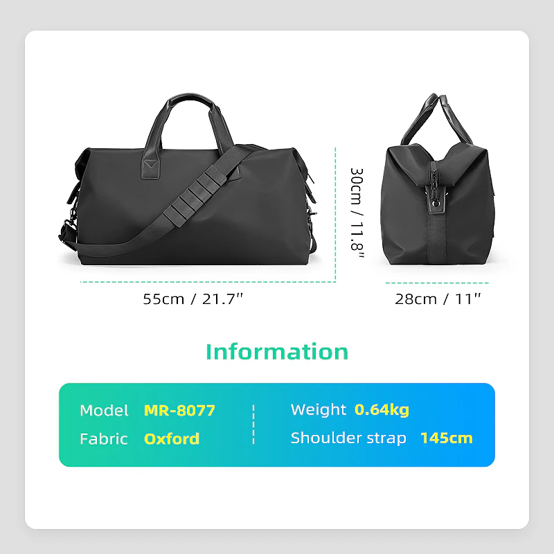 JourneyLite: Lightweight, Spacious Oxford Travel Bag - Image 6