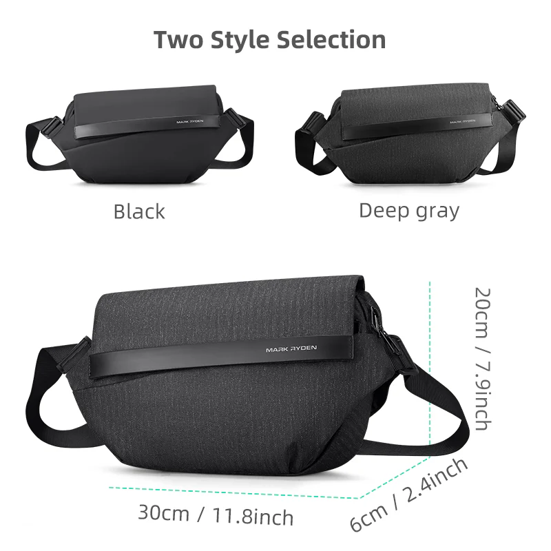 Fingon II: Leather Waterproof Large capacity City commuting Daily Messenger Bag - Image 6