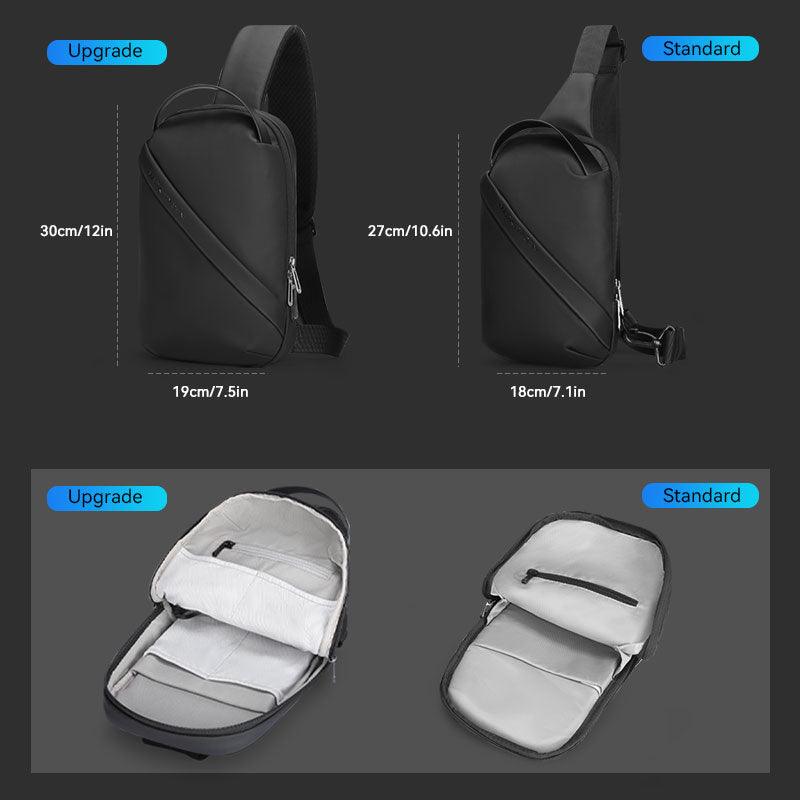 Clear: Simple Clean Waterproof Large Capacity Crossbody Bag - Image 6