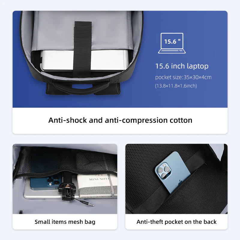 Expandos Lite: Slim Water-resistant Backpack Navigate Your Day - Image 5
