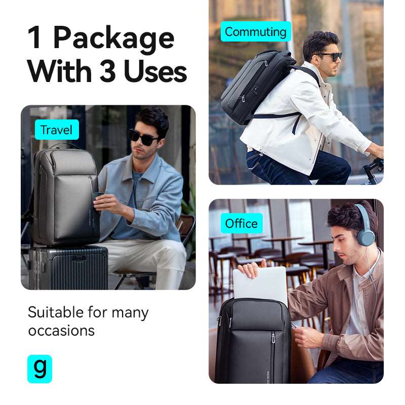 Transforma: Expandable Transformable High-Quality Oxford Waterproof Backpack with USB Charging Capability - Image 6