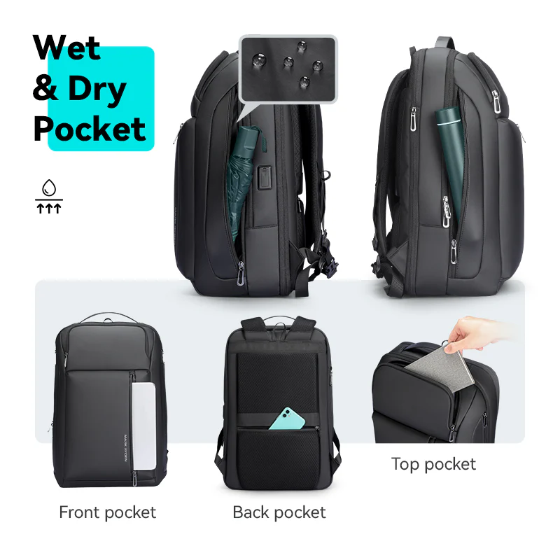 Transforma: Expandable Transformable High-Quality Oxford Waterproof Backpack with USB Charging Capability - Image 9