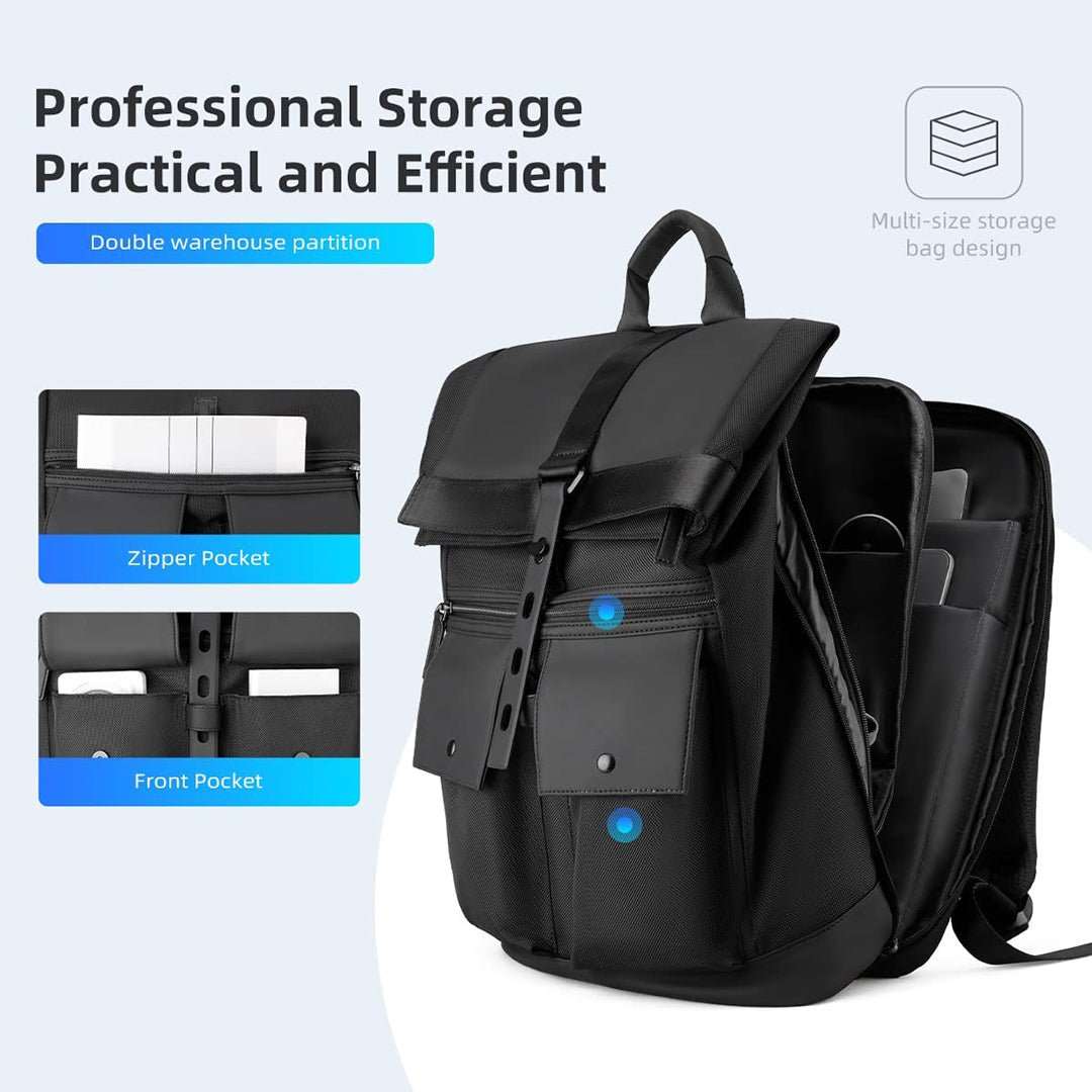 Zoll Rolltop: Stylish Daily All-Day Commute Backpack - Image 5